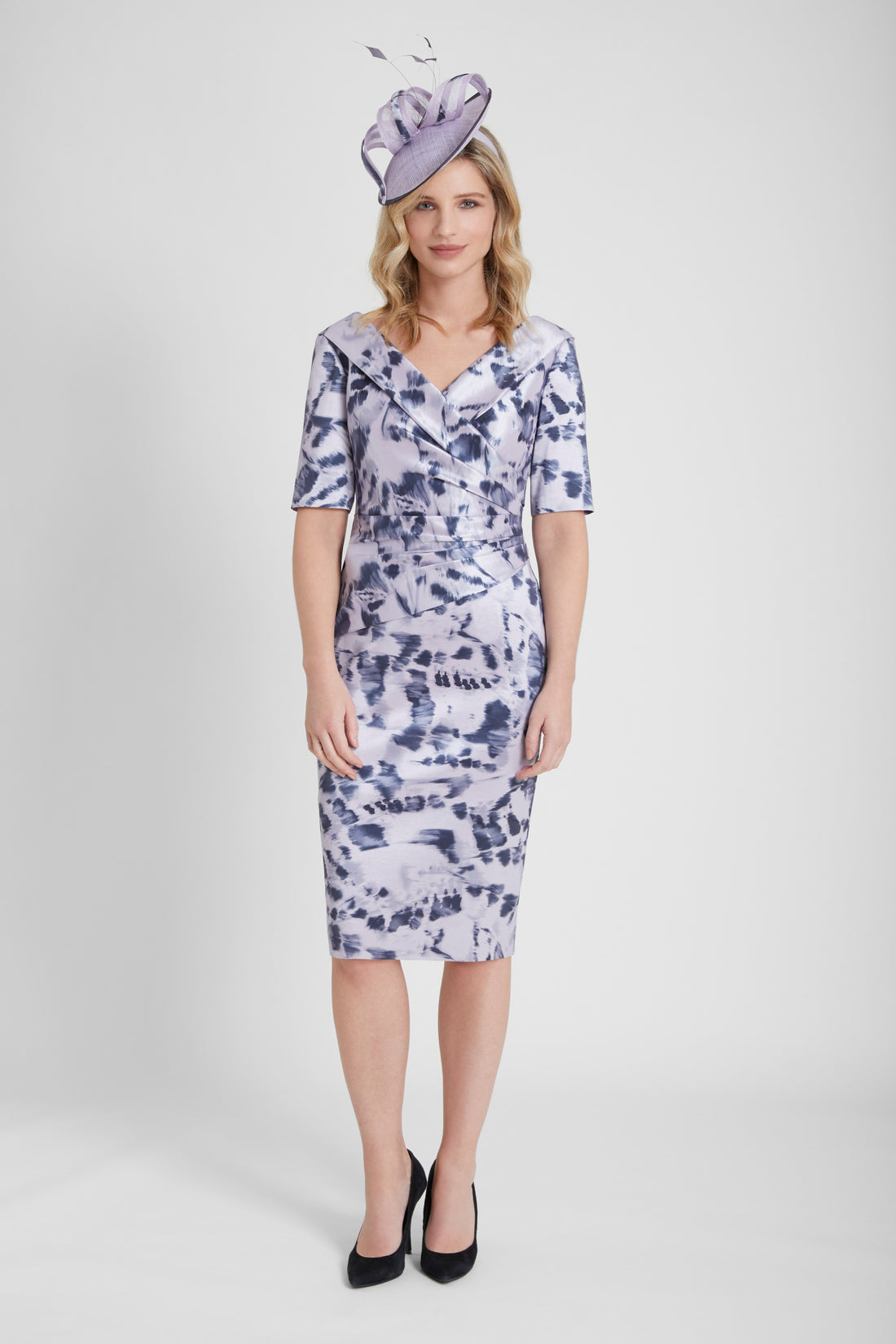 Ispirato Stretch Taffeta Special Occasion Dress in Layla Lilac