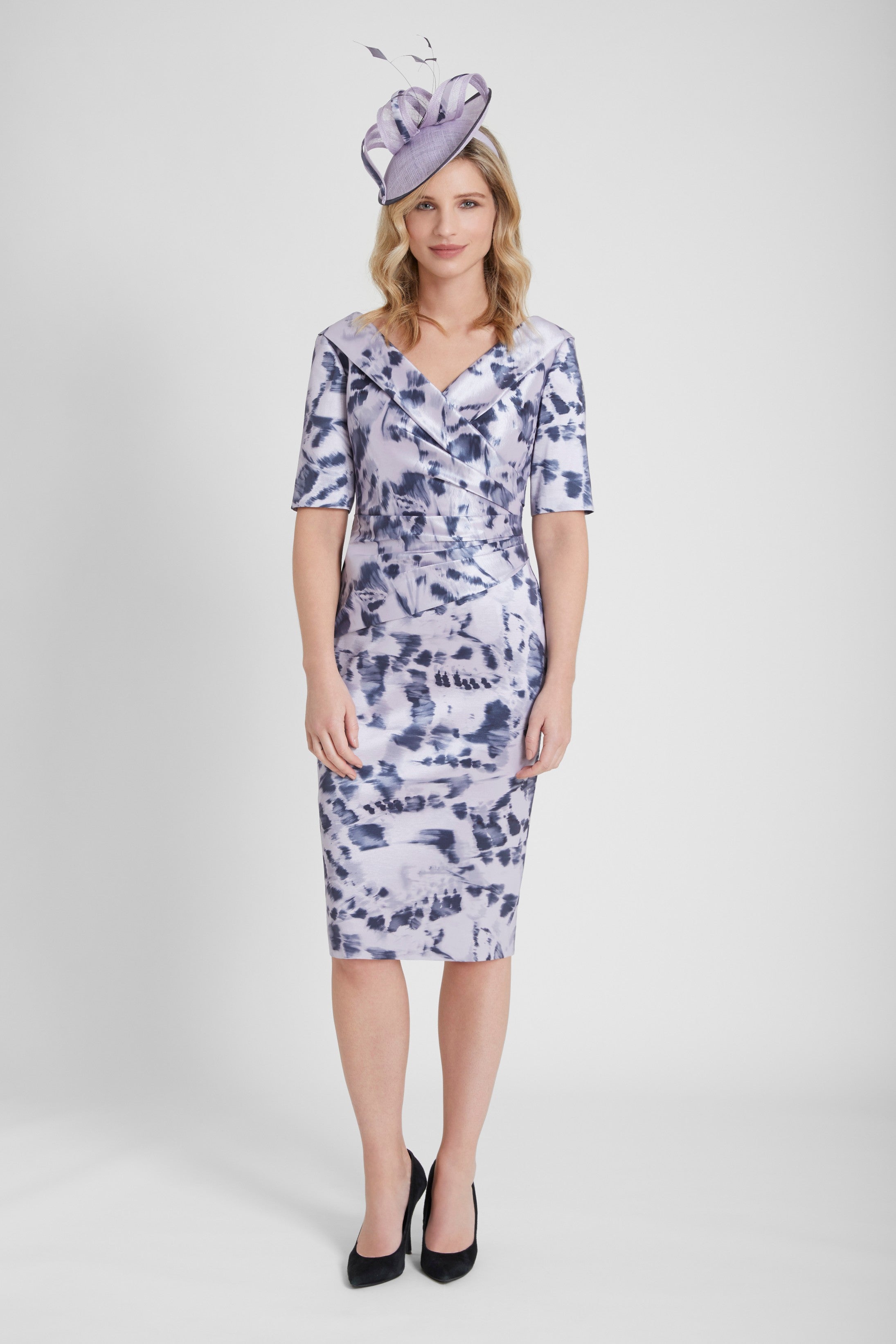 Ispirato Stretch Taffeta Special Occasion Dress in Layla Lilac