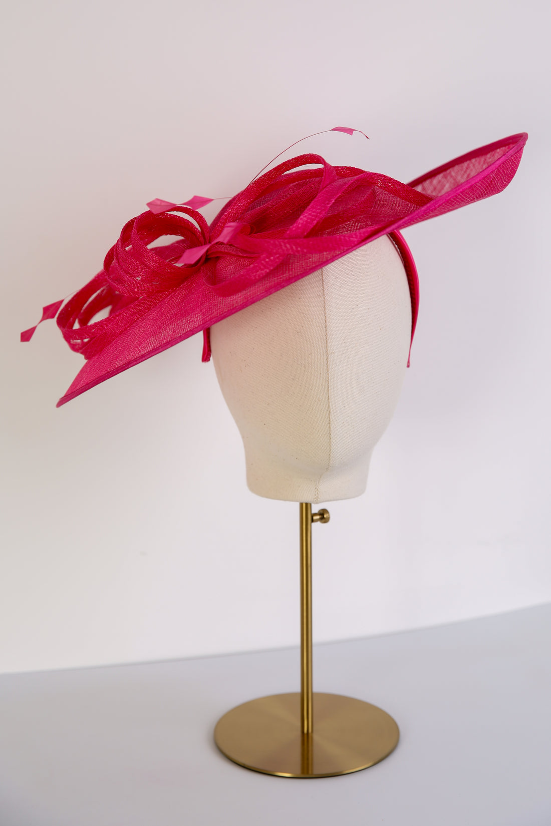 Ispirato Large Fascinator in Faze Wineberry