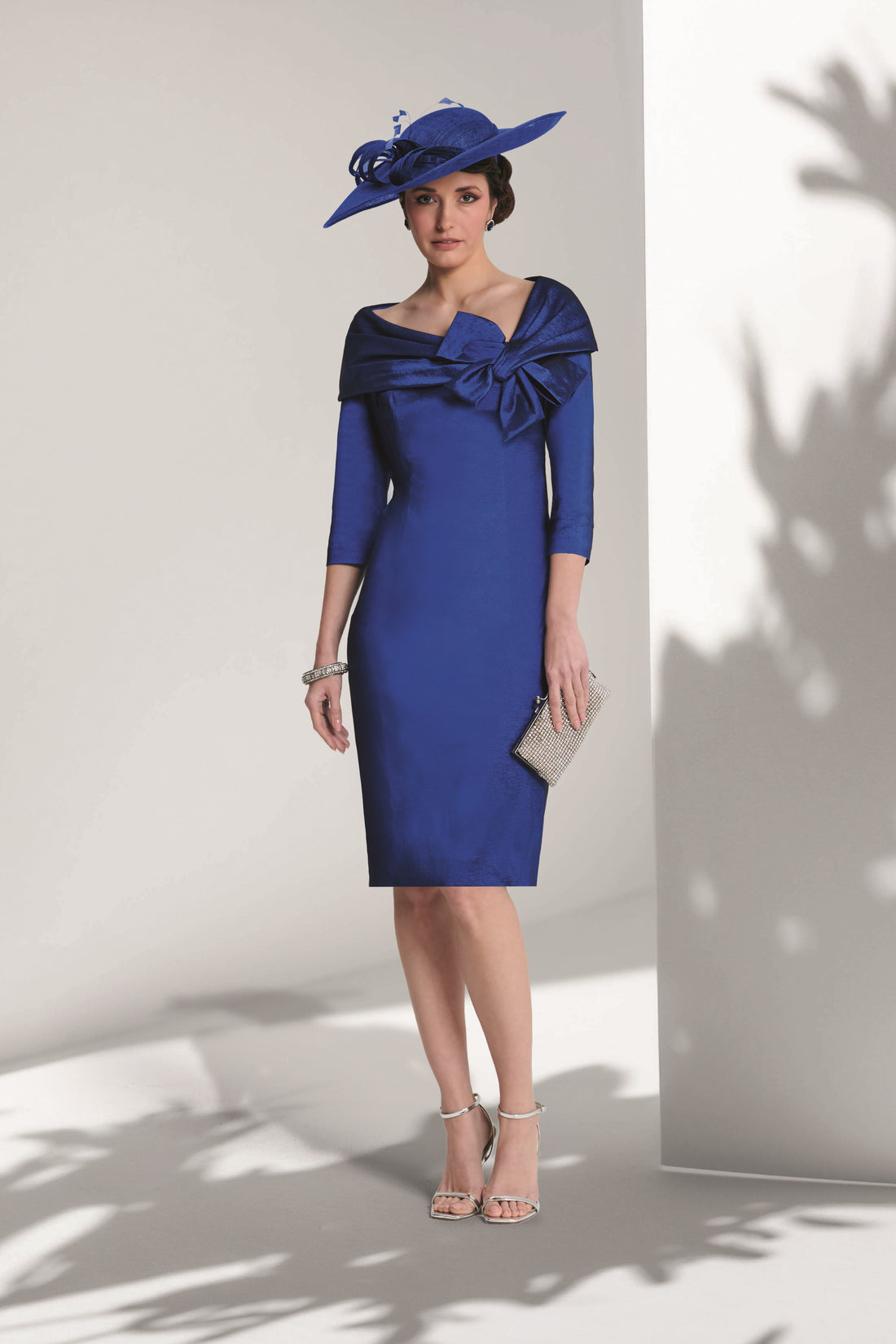 Ispirato Bow Detail Dress in Midnight