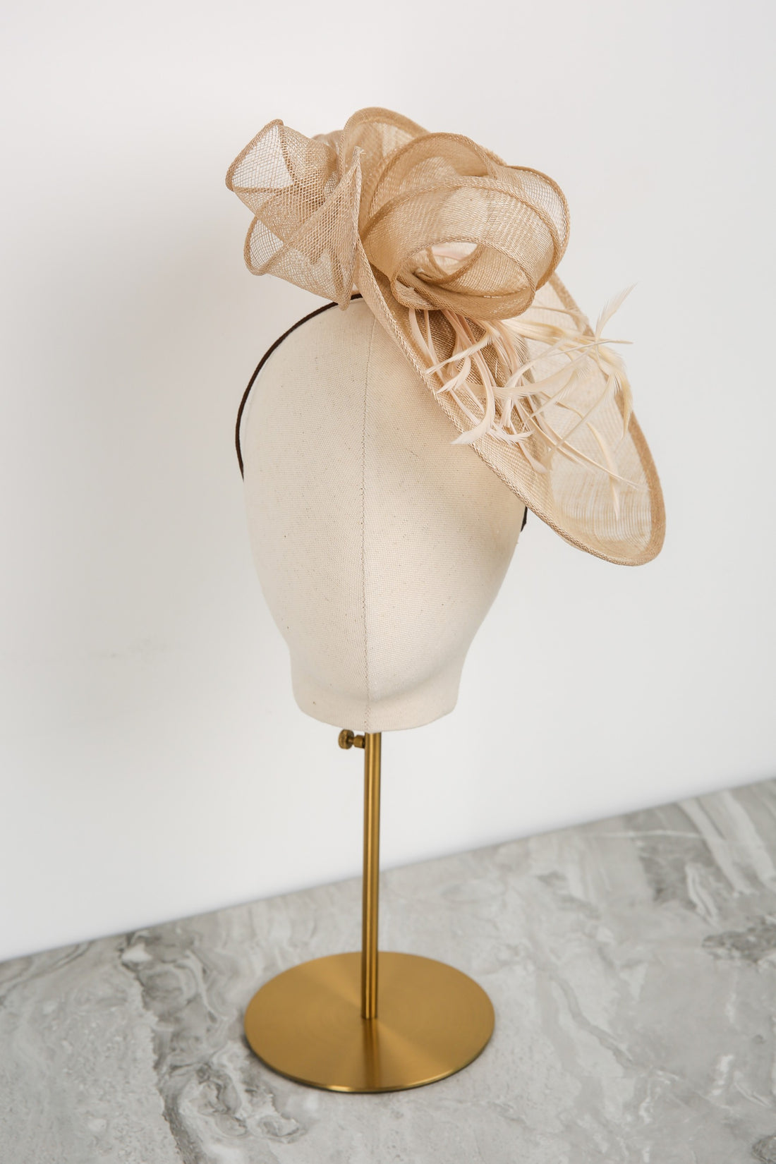 Iolanthe Fascinator in Golden Shadow