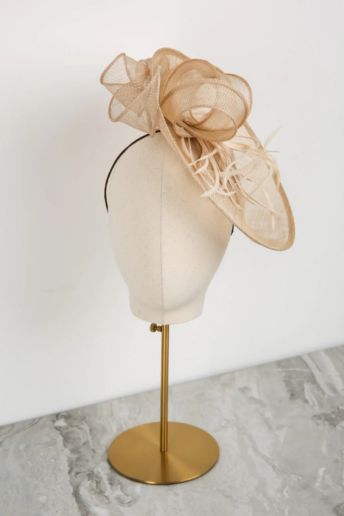 Iolanthe Fascinator in Golden Shadow