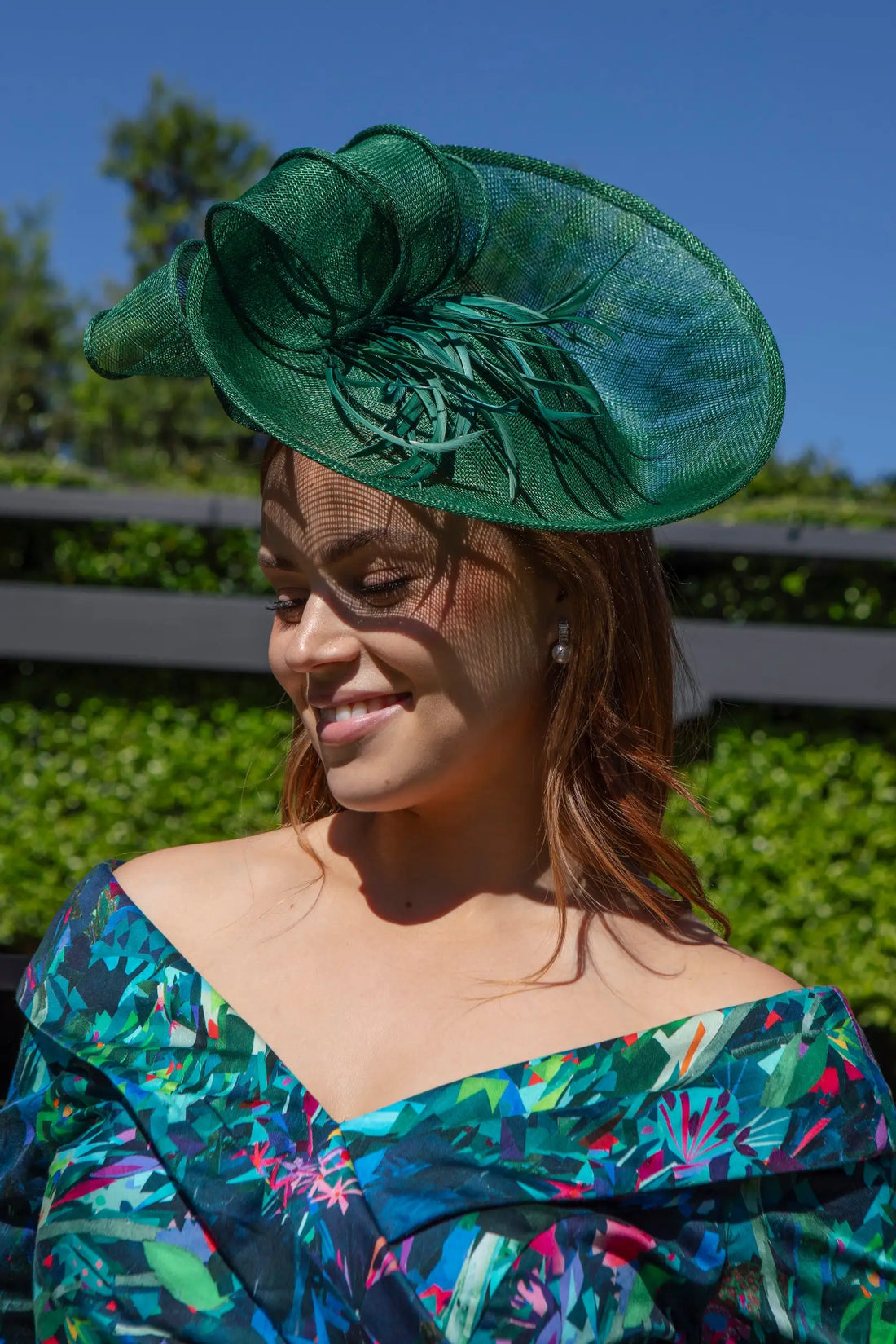 Iolanthe Fascinator in Juniper