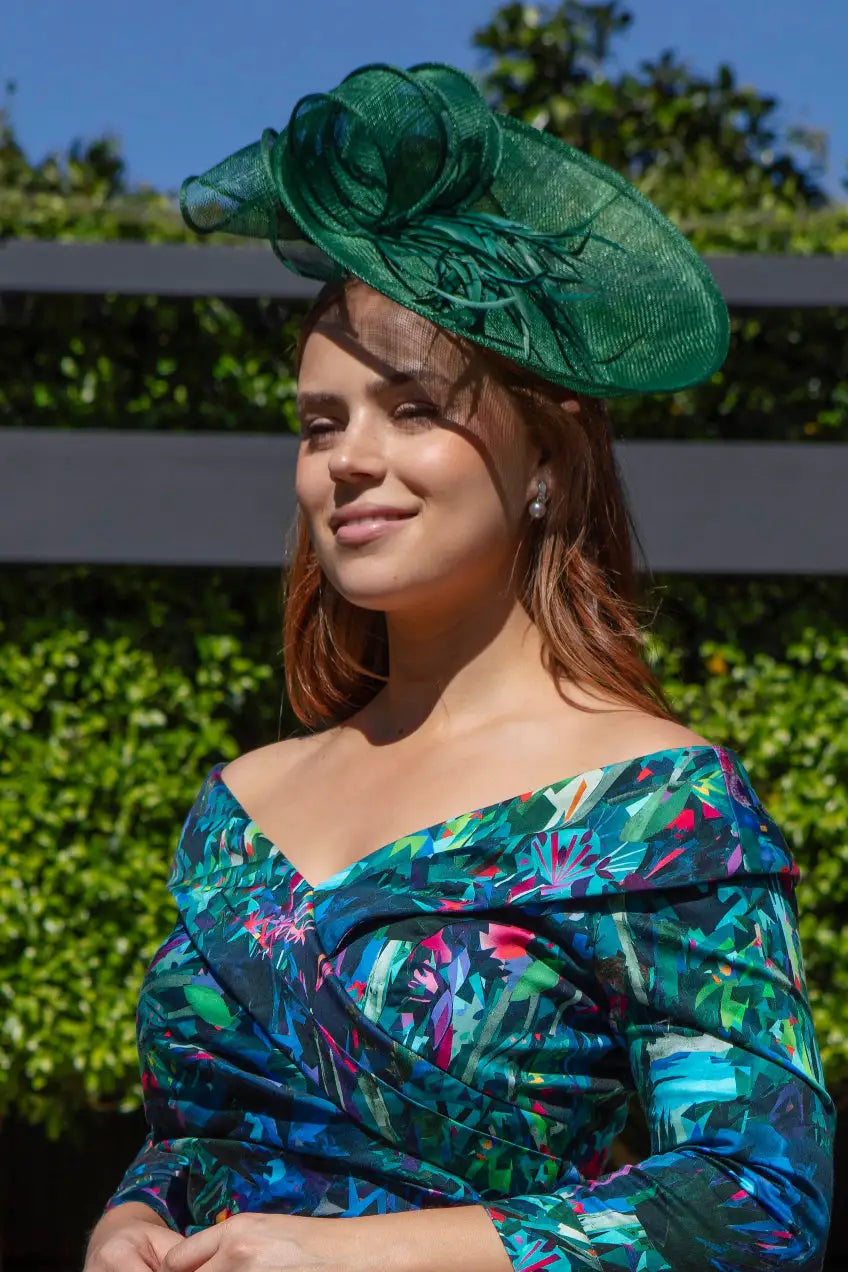 Iolanthe Fascinator in Juniper