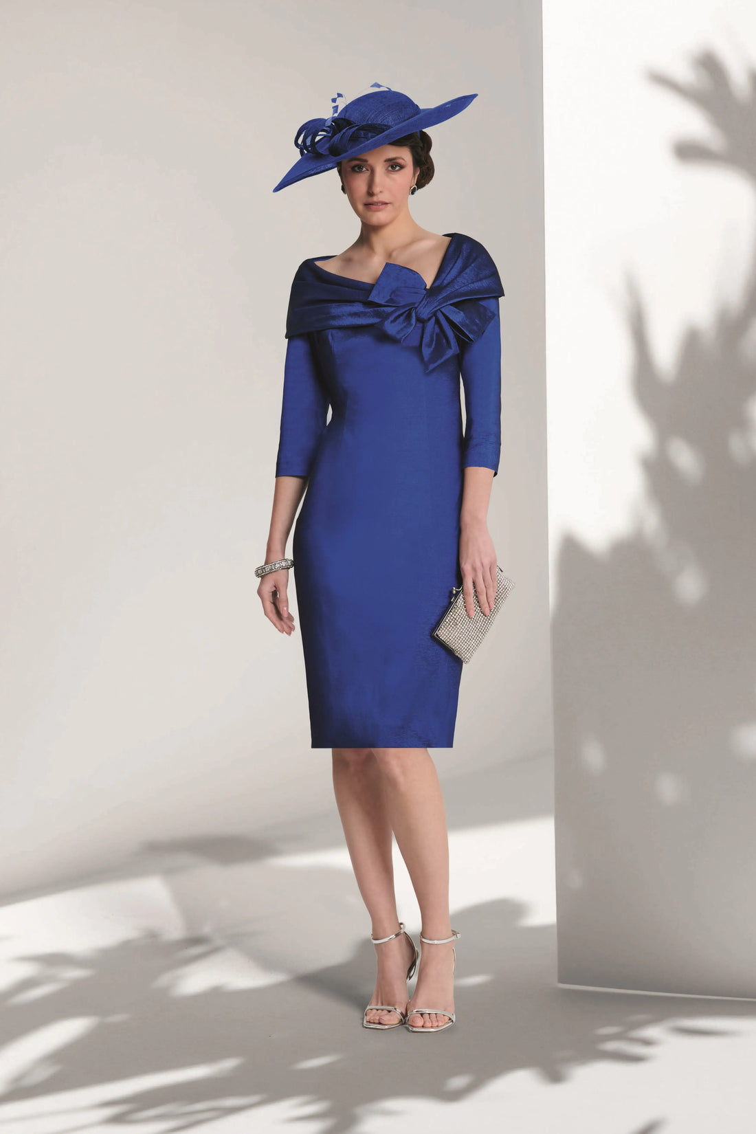 Ispirato Bow Detail Dress in Midnight