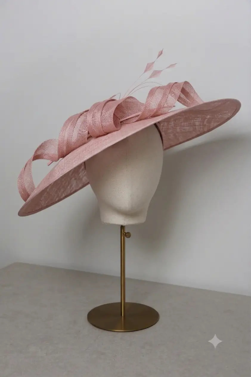 Ispirato Large Brim Hat in Misty Rose
