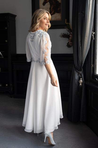 Richard Designs Contessa Ivory Beaded Dress