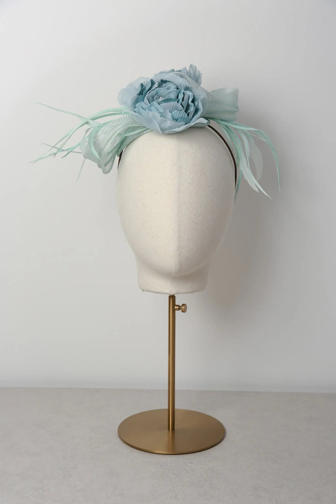 Rosalia Fascinator in Duck Egg