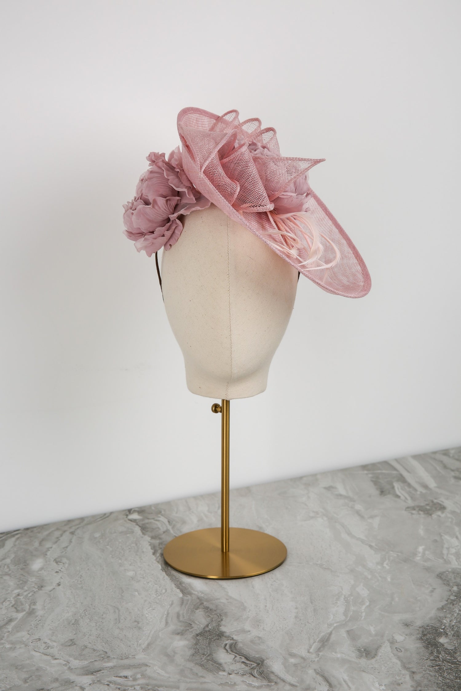 Rosemonde Fascinator in Blush