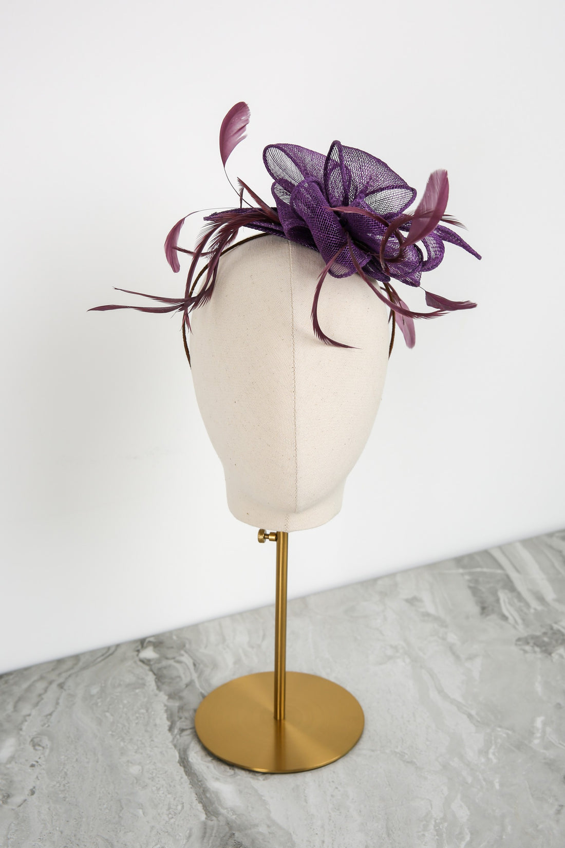 Waverleigh Fascinator in Blackberry