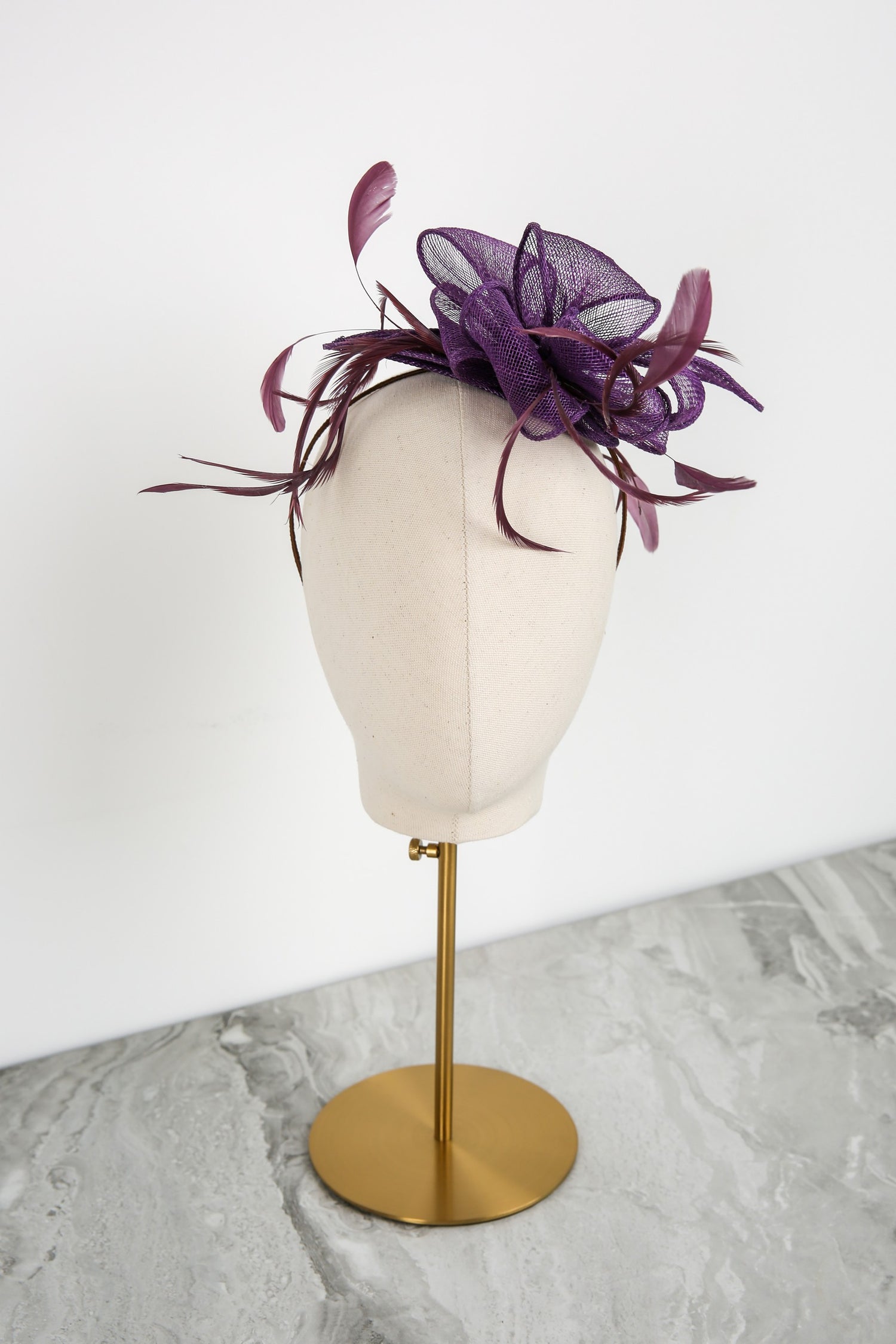 Waverleigh Fascinator in Blackberry
