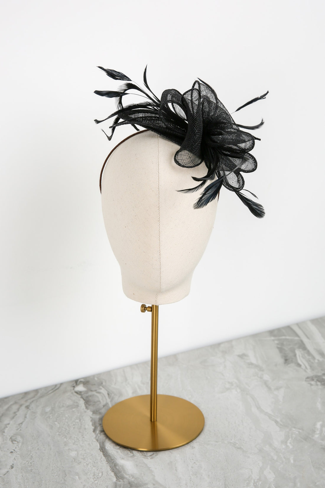 Waverleigh Fascinator in Jet Black